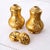 Traditional Vintage Osborne China 22k Gold Salt & Pepper Shakers – Botanical Motif For Sale - Image 3 of 6