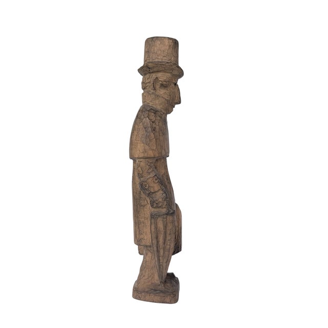 Mid 20th Century Folk Art Wood Sculpture in the Style of Axel Petersson Döderhultarn For Sale - Image 9 of 13