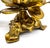 Vintage Pair Gold-Tone Metal Rose Candle Holders — Hollywood Regency / Maison Jansen Style For Sale - Image 10 of 12