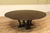 2020s 64 to 84 Round Transitional Ebonized Oak Jupe Table With Self-Storing Leaves Seats 6-10 People For Sale - Image 5 of 11