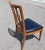 Tan Set of Four j.l. Metz Furniture French Walnut, Brass and Top Grain Cow Hide Leather Seat Dining Chairs For Sale - Image 8 of 9