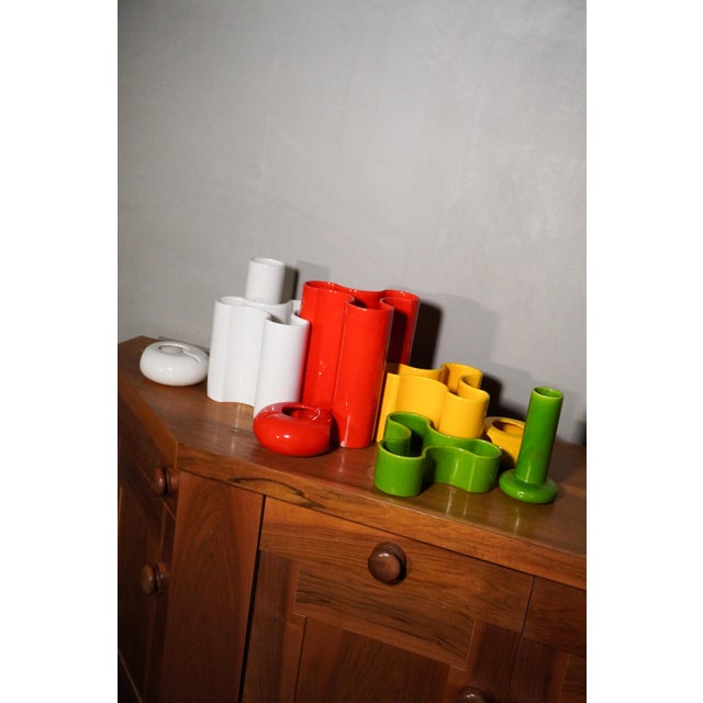 Glazed Ceramic Vases by Angelo Spagnolo for Sicart, Italy, 1970s, Set of 9 For Sale - Image 3 of 18