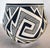 Abstract Vintage Native American Acoma Black and White Bowl Signed by Rose Chino For Sale - Image 3 of 8