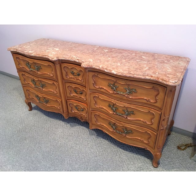 French Provincial MarbleTop Dresser Chairish