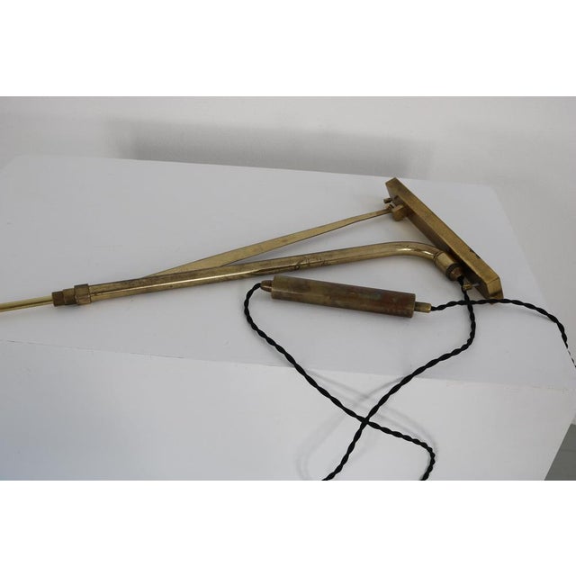 Italian Height-Adjustable Swivel Telescope Wall Lamp, 1950s For Sale - Image 6 of 18