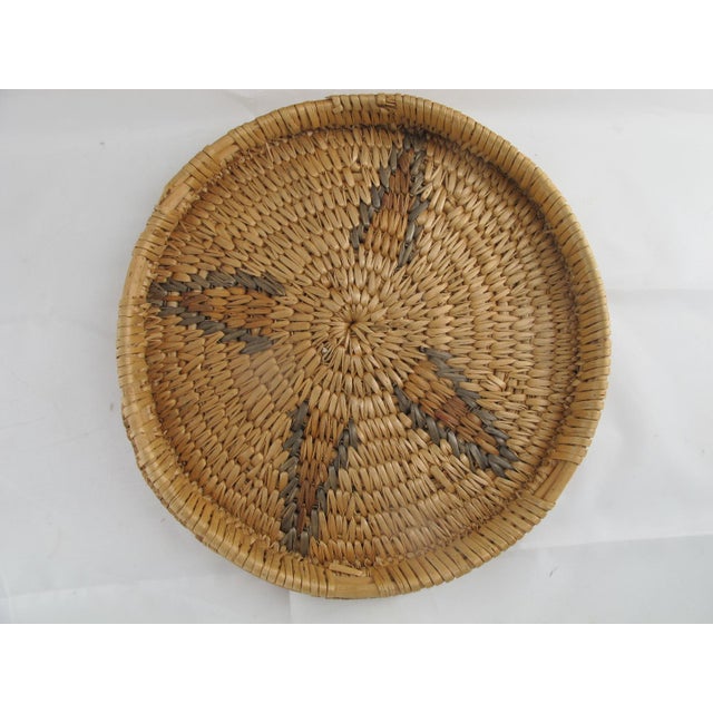 Early 20th Century Pacific Nw Coast Native American Hand Woven Geometric Interior Lidded Basket For Sale - Image 5 of 7