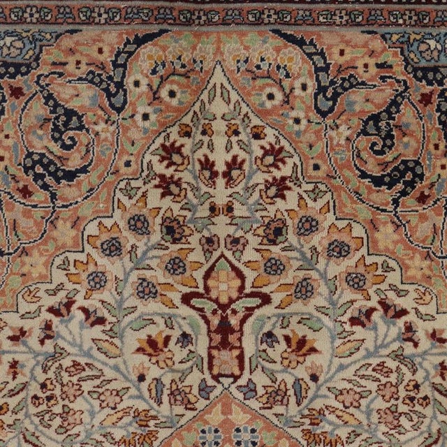Antique Jaipur Rug in Cotton and Wool For Sale - Image 4 of 8