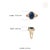 Royal 6.11ct Blue Sapphire Diamond Split-Shank Halo Ring Size 4 in 14k Gold For Sale - Image 11 of 17
