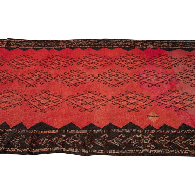 Mid-20th Century Vintage Kilim Runner Rug 5' 2" X 13'. For Sale - Image 12 of 13