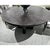 Mid Century Black Burl Round Dining Table For Sale - Image 4 of 5