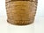 1960s Mid-Century Modern Woven Rattan Basket Table Lamp With Brass Hardware For Sale - Image 9 of 14
