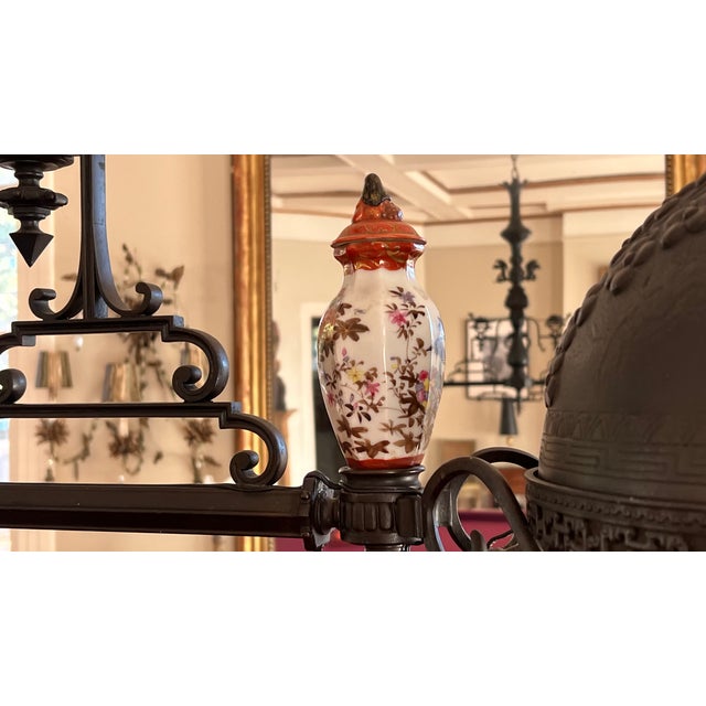 French Late 19th Century Napoleon III Japanese Billiard Lamp For Sale - Image 3 of 7