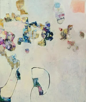 "That Beautiful Dress." Abstract Expressionist Oil Painting 2022 by Lynn Christian