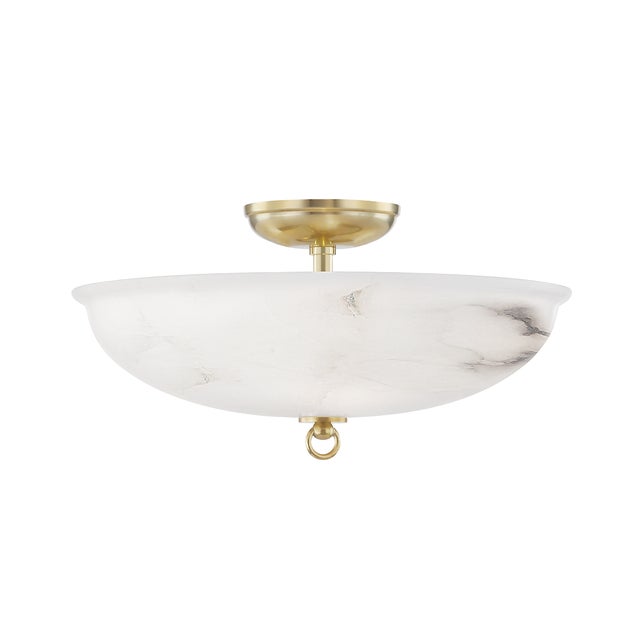 Hudson Valley Lighting Hudson Valley Lighting Mark D. Sikes Somerset 3-Light Semi Flush For Sale - Image 4 of 4