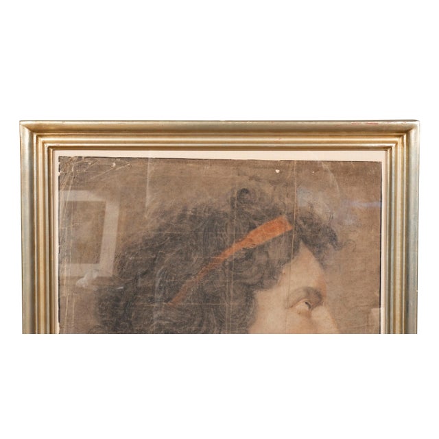 Traditional Classical Drawing of a Young Man For Sale - Image 3 of 9