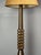 Wood Mid-Century Brutalist Art Deco Floor French Wood Turned Lamp in the Style of Charles Dudouyt, 1950s For Sale - Image 7 of 14