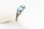 Late 20th Century Southwestern Navajo Turquoise and Sterling Silver Cuff Bracelet by Delbert Chatter For Sale - Image 10 of 11