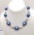Vintage 1950s Signed Napier Rhodium Plated Blue Moonglow & Faux-Pearl Necklace For Sale In Philadelphia - Image 6 of 6