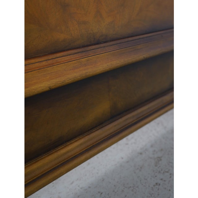 Henredon King Size Victorian Style Walnut Bed For Sale - Image 11 of 18