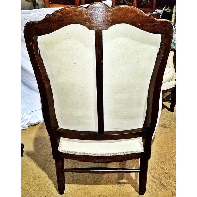 Antique French Country Bergere Club Chairs- a Pair For Sale - Image 10 of 11