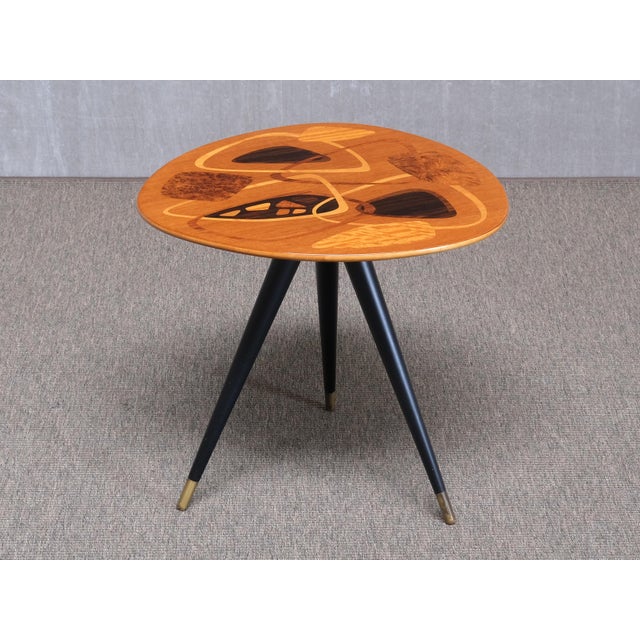 This rare side table was made by h. Sundling ab in tranås, sweden, in the 1950s. This particular model was numbered 435....
