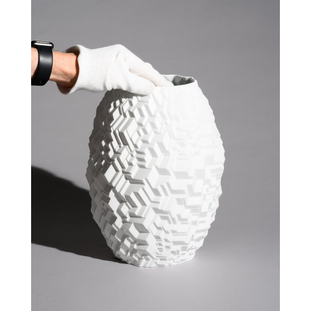 Rosenthal Phi City Vase by Cairn Young, Germany, 2019 A sculptural porcelain vase from Rosenthal's acclaimed Phi...