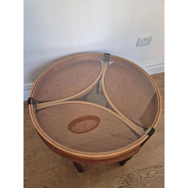 Model 5614 Teak Coffee Table Nest of 3 by Nathan Trinity, 1960s, Set of 4 For Sale - Image 4 of 17