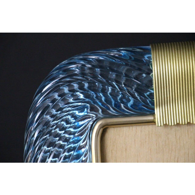 Sky Blue Murano Glass Frame, 2000s For Sale - Image 11 of 14