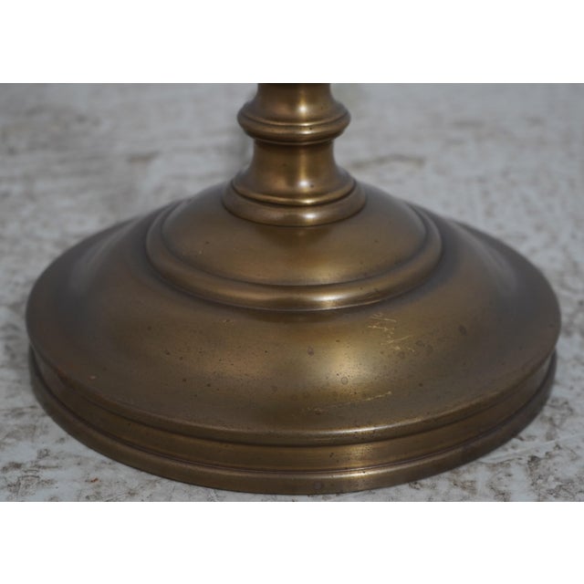 1990s Visual Comfort Brass Neoclassical Floor Reading Lamp For Sale - Image 5 of 12