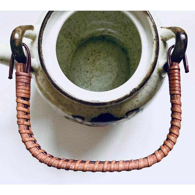 Otagiri Company Vintage Otagiri Hand Painted Floral Tea Set - Teapot & 6 Cups For Sale - Image 4 of 8