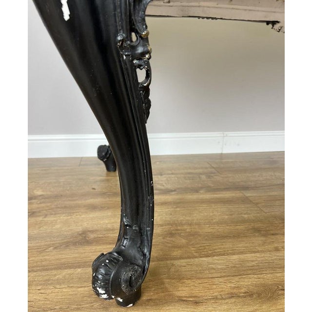 French Style Black Painted Desk For Sale - Image 6 of 15