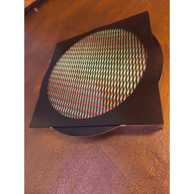 Black Carlos Cruz-Diez, Chromointerference Manipulable, 1980s, Aluminum For Sale - Image 8 of 9