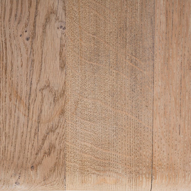 Oak Trestle Dining Table For Sale - Image 14 of 15