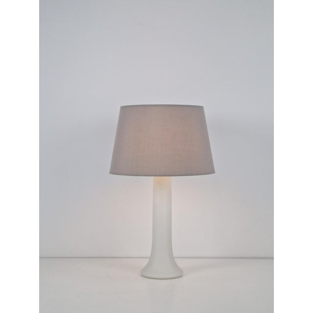 1960s Vintage Glass Table Lamp by U. & O. Kristiansson for Luxus Vittsjö, Sweden, 1969 For Sale - Image 5 of 10