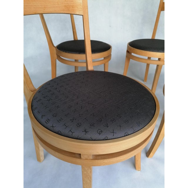 Chairs by Takashi Okamura & Erik Marquardsen for Getama, Denmark, 1990s, Set of 4 For Sale - Image 9 of 9