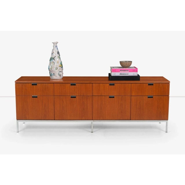 Mid-Century Modern 1970s Florence Knoll Eight-Drawer Credenza in Teakwood For Sale - Image 3 of 9