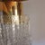 Transparent 1970s Mid-Century Modern Brass and Murano Glass Chandelier For Sale - Image 8 of 12