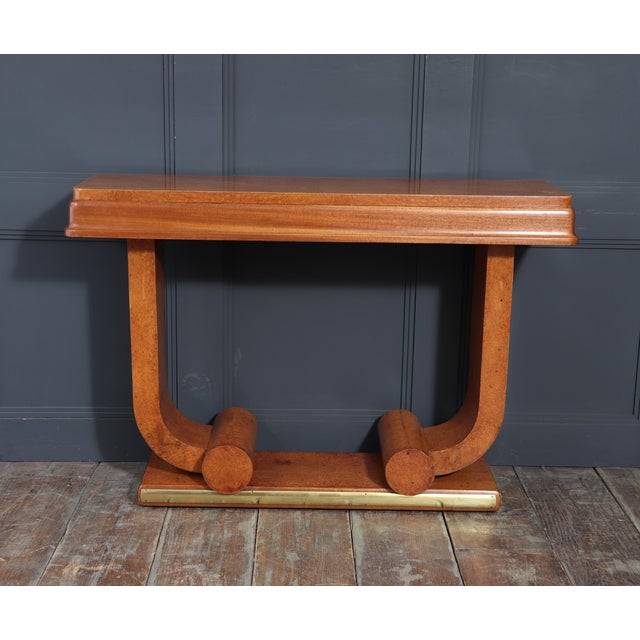 Art Deco French Amboyna Console Table, 1925 For Sale - Image 6 of 18