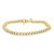 Contemporary 3 CT. Diamond Tennis Bracelet 14k Yellow Gold For Sale - Image 3 of 4