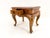 French Vintage Salesman’s Sample-Sized Louis XV Style Burl Walnut Desk For Sale - Image 3 of 14