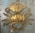Metal Large Vintage Brass Crab Figure Box, With Baby Crab on Back For Sale - Image 7 of 11