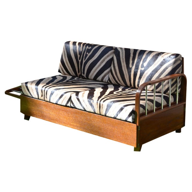 Lounger Sofa H-215 by Jindrich Halabala for Up Zavody, 1930s For Sale