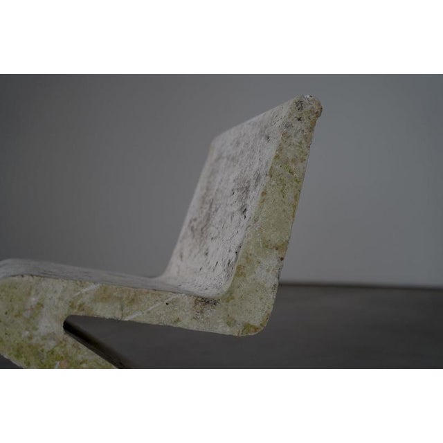 Concrete Zig Zag Chairs, France, 1970s, Set of 2 For Sale - Image 14 of 18