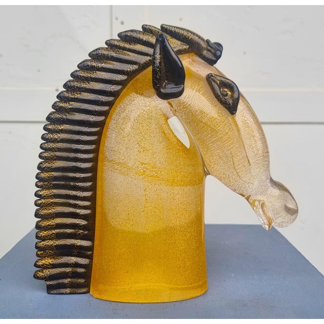 Archimede Seguso, Murano Glass Horse Head, 1970, Glass For Sale - Image 9 of 11