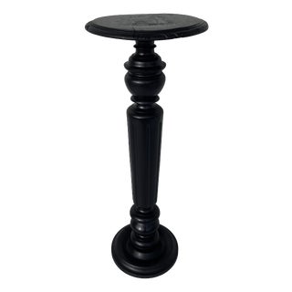 Black Pedestal or Exhibition Column, 19th Century For Sale