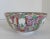 Ceramic Vintage Japanese Pink Flower & Green Bowl With Orange Accents For Sale - Image 7 of 9