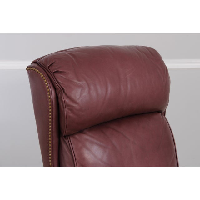 Animal Skin Hancock & Moore Leather Executive Desk Chair For Sale - Image 7 of 15