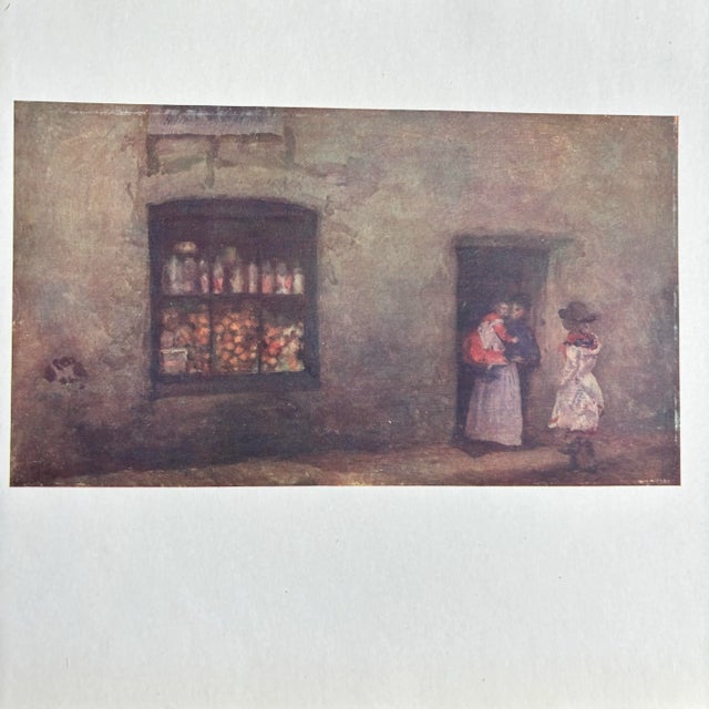 James McNeill Whistler, An Orange Note - A Sweet Shop. 1904 antique photogravure. Fine example of early impressionism....