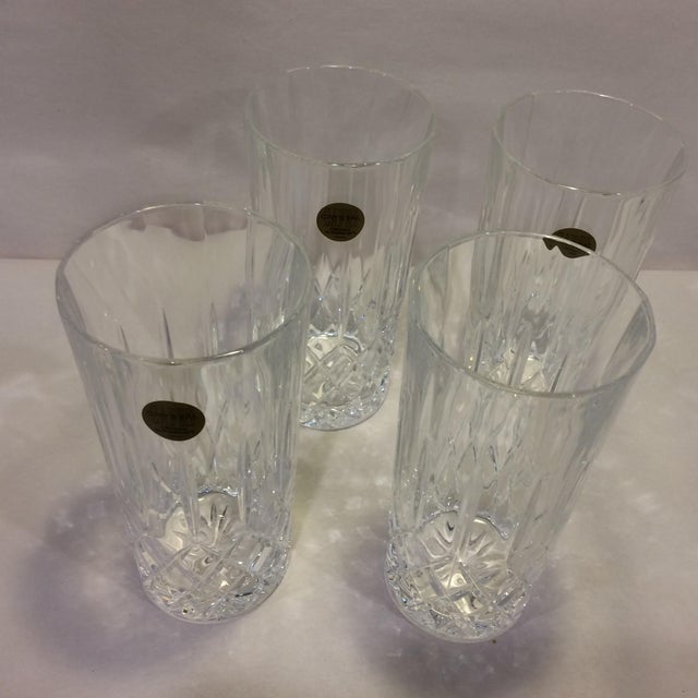 Vintage Capri Lead Cut Crystal Highball Glasses Set of 4 Chairish