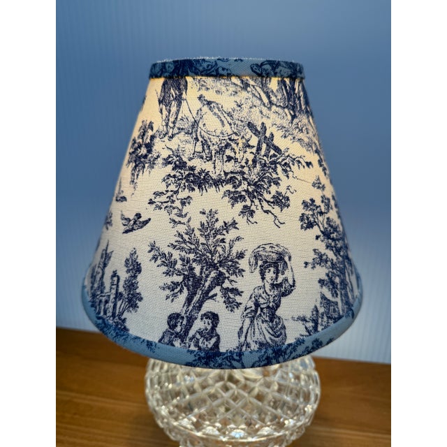 Cut Glass Boudoir Table Lamp For Sale - Image 12 of 12